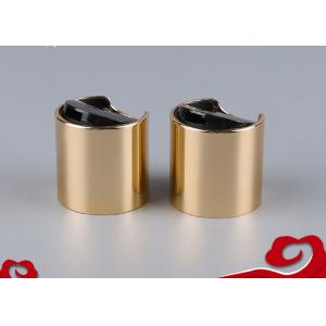 China Shiny Silver Disc Top Cap Non Spill 24 410 Flip Top Cap With Screw Type Closure supplier