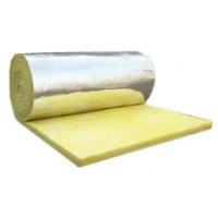China 50mm Thick Roll Thermal Insulation Heat Insulation Glass Wool With Aluminum Foil on sale