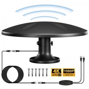 Long Range RV TV Antenna Outdoor, Amplified Digital HD TV Antenna for RV Trailer Truck Motorhome Caravan Boat