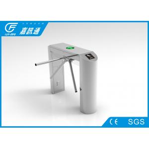 China Staff Entrance Arm Stainless Steel Turnstiles Remote Light Indicators Smooth Rotation wholesale