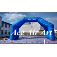custom 6m wide inflatable finish arch hold a timer with magic stick for sport racing