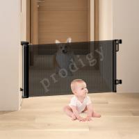 China Outdoor Freestanding Sliding Stairs Gate Extra Wide Safty Retractable Gates For Baby Play on sale