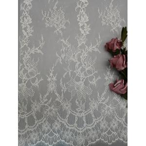 Tulle Mesh Embroidered Cotton Fabric
