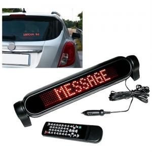 Car 12V LED Message Sign Programmable Scrolling Display Board Red 7*50 Dots