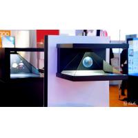 China 270 Degree 3 Sided 21.5 Inch 3D Hologram Display Box Holographic 3D Pyramid Showcase on sale
