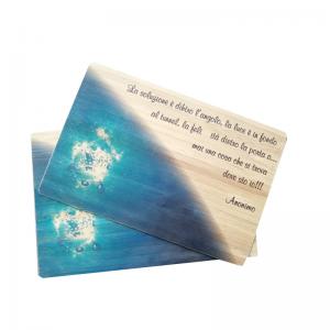 Customized Wooden Moso Bamboo Post Card For Gifts