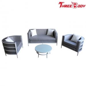 China Leisure Outdoor Aluminum Garden Furniture Sofa , Hotel Garden Table And Chairs Set supplier