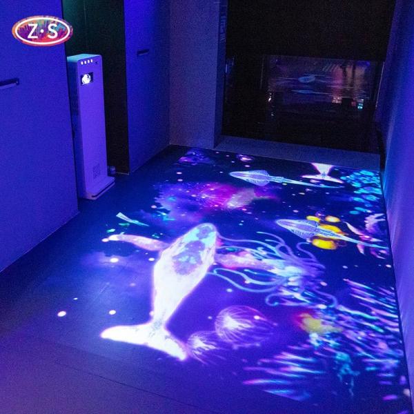 China 4000 Lumen Interactive Floor Games HD Interactive Floor Projector Game For Kids Gyms wholesale