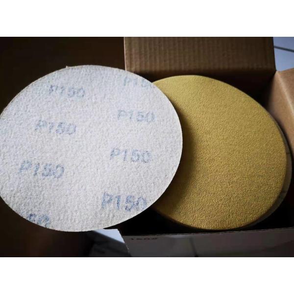 China 5inch Round Sanding Pads Aluminum Oxide Flocking Back With Holes wholesale