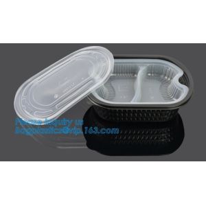 China Boîte de rangement en plastique saine de nourriture de congélateur à la micro-onde, bagease chaud de conteneur de nourriture de micro-onde de compartiment de la gamelle 2 supplier