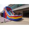China Blue / yellow / Red Commercial Inflatable Slide With Sun / Rain Cover wholesale