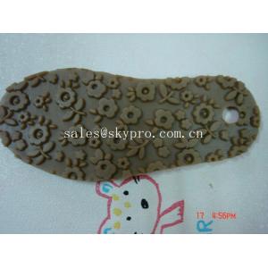 Professional TPR rubber outsole Shoe Sole Rubber Sheet , flower pattern