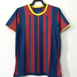 Blue Red Retro Soccer Jerseys Fabric Retro Football Kits T Shirt Men Soccer Jersey