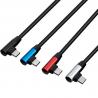 China 0.5m Double Elbow 90 Degree Usb C To Usb C Data Transfer Cable Aluminum Shell wholesale