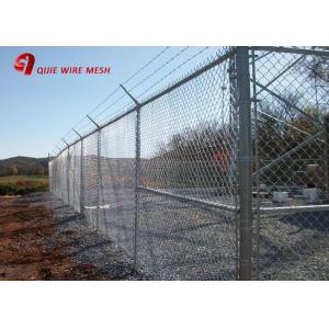 China 2 X 2 Heavy Duty Galvanised Chain Link Fencing 2 X 25 Meters Smooth Surface supplier