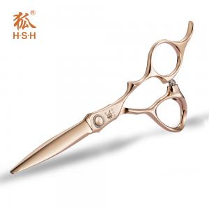 China Cobalt Steel Colourful Scissors , Rose Gold Hair Cutting Shears High Stability supplier