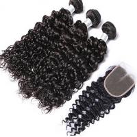 China Long Lasting Virgin Human Hair Weave / Natural Human Hair Weave With Bouncy on sale