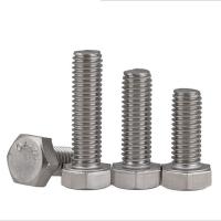 China M16 Stainless Steel Hex Head Bolts 2-150mm Length  For Industry Machine on sale