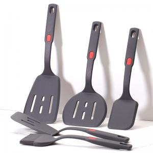 5pcs New Silicone Cooking Utensils Set Silicone Baking Spatula Utensils Set First Home Essentials Kitchen Gadget Set