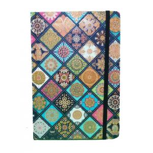 Glitter Hardcover Notebooks Printing With Elastic , Custom Made Notebooks