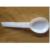 White PP Disposable Plastic Cutlery Plastic Folding Spoons With Sawtooth