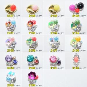 Hot NEW Wholesale Alloy Jewelry 3D Nail Art Jewelry Nail rhinestones Sticker Supplier Number ML2147-2164