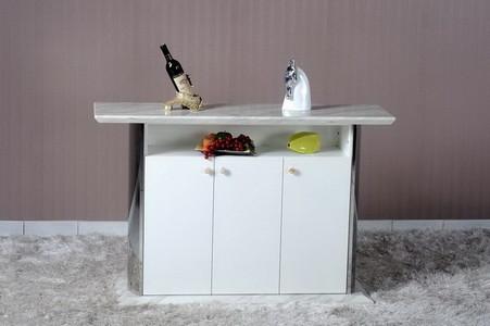 Modern Dining Room Furniture,Stainless Steel/Marble Buffet,Sideboard