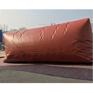 China Flexible PVC Red  Methane Storage Tank With TPU Tarpaulin For Cooking Fuel supplier