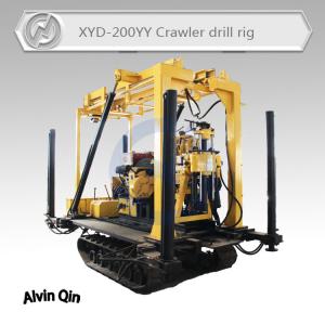 tracked mounted drilling rig  HYD-200YY hydraulic spindle mud rotary drilling rig