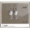 925 Fashion jewelry sterling silver gemstone earrings with PP bag packing W