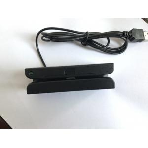 China Black Magnetic Card Reader POS Magstripe Credit Card Reader 3Track USB Hi&Lo Co supplier
