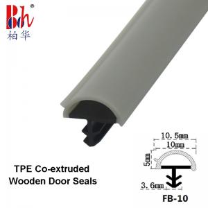 Gray Color Co-Extrudsion Wooden Door Rubber Sealing Strips D Shape Door Seals