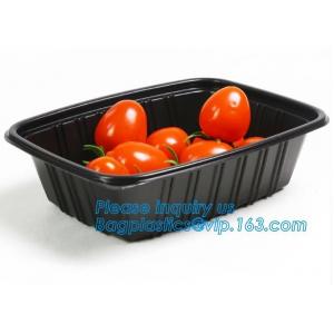 China OEM and ODM custom plastic 2100ml pp 4 compartment plastic food box,disposable food container, plastic plate, plastic cu supplier