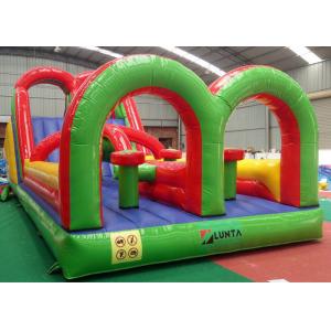 China Colorful Giant Inflatable Obstacle Course Bouncer For Sport Filed supplier