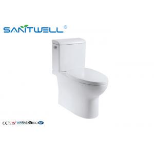 China Ceramic Close Coupled Toilet soft seat cover 680*370*755mm Size supplier