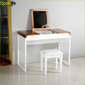 E1 MDF Fashion Style Solid Wood 102*52*75cm Mirrored Dressing Table Set