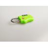 China Green TSA Approved Travel Locks / 3 Digit TSA Travel Locks For Suitcases wholesale