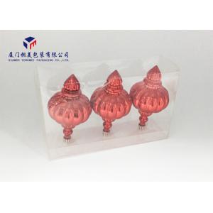 China Super Clear PET Material Custom Clear Plastic Box Side Ends Open For Red Lanterns supplier