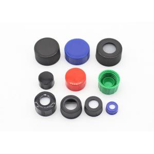 13mm 18mm 24mm Plastic Screw Covers , Screw Plastic Cap For Threaded Bottle