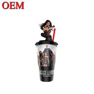 China Custom Plastic Cup 3D  Mugs  Summer Ice Water Cup Frosty Gel Double Wall  Freezer Gel Cup supplier