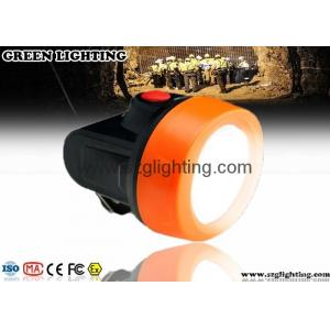 China Orange 6000lux LED Mining Light Strong Brightness LED Mining Headlamp 2.8Ah Battery supplier