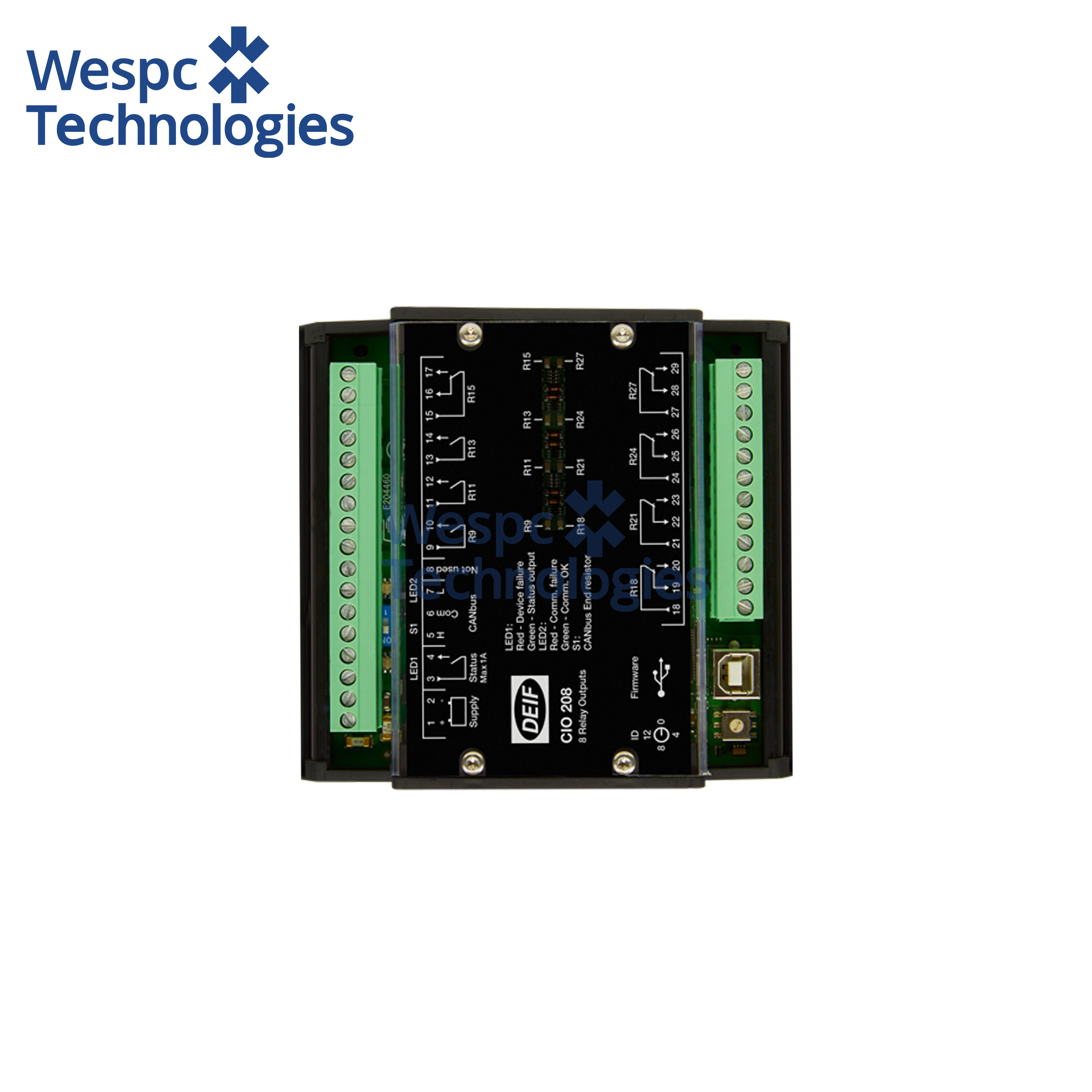 China Wespc Original CIO 208 CAN Bus-based I/O Module Remote Output Expansion Module wholesale