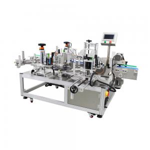 China Case Packaging Gel Lubricant Double Side Labeling Equipment for Oil and Sauce Bottles supplier