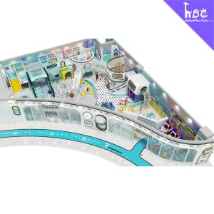China Un terrain de jeu intérieur personnalisable pour les enfants avec des toboggans et des trous à balles wholesale