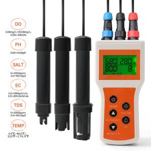 China Smart Handheld 6-in-1 Dissolved Oxygen/PH/TDS/EC/SALT/TEMP Water Quality Analyzer wholesale