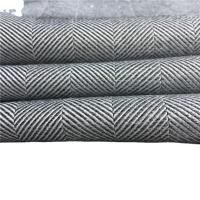 China Polyester Woolen Made for Fashion Uniform Winter Coat Herringbone Stripes Fabric on sale