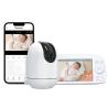 China 1080P 5.5Inch Video Baby Monitor Ips Divide la pantalla con un solo clic Video Call PTZ cámara de seguimiento automático Detección de movimiento wholesale