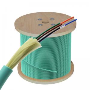 China 6 Core Multimode OM3 OM4 Fiber Optic Cable Indoor Optical Fiber Cabling supplier