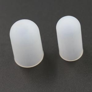 Waterproof White Silicone Finger Cots , Nontoxic Silicone Compression Finger Sleeve