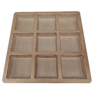 China Customizable Blister Packaging Tray Plastic For Food Pastry Chocolate Biscuit supplier